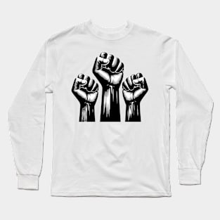 Black History Fists Long Sleeve T-Shirt